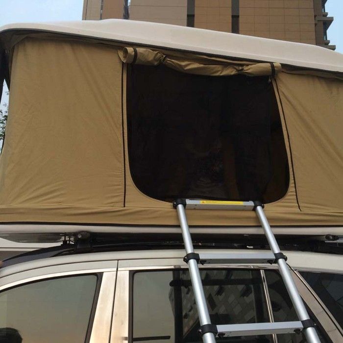 Изготовленный на заказ шатер однослойный, прямоугольник верхней части крыши автомобиля стеклоткани 4С4 сформировал
