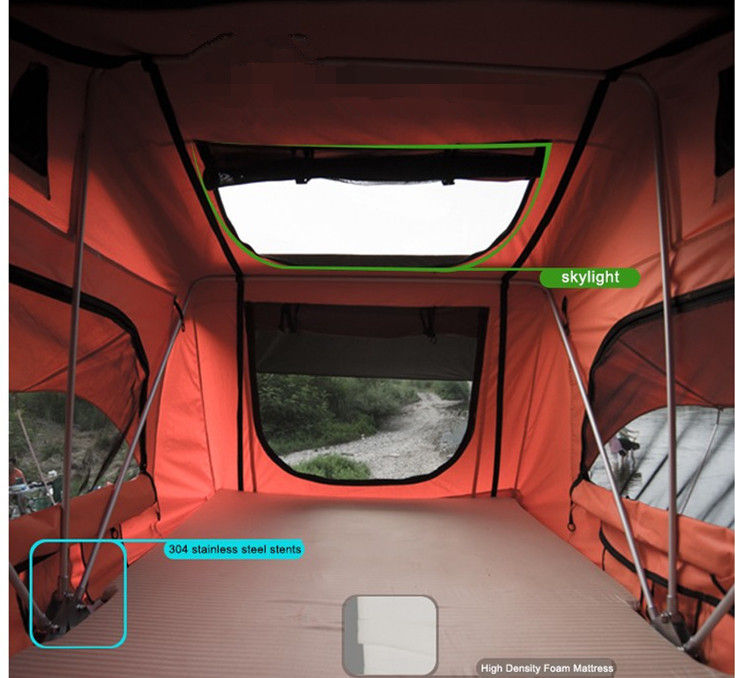 Водоустойчивый шатер расширения автомобиля шатра верхней части крыши 4кс4 с тюфяком толщины см 6