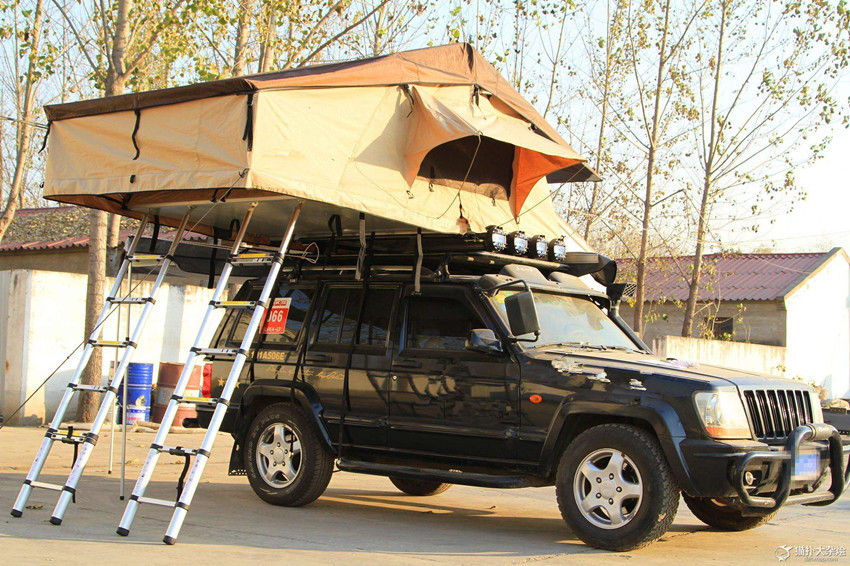 Водоустойчивый шатер расширения автомобиля шатра верхней части крыши 4кс4 с тюфяком толщины см 6